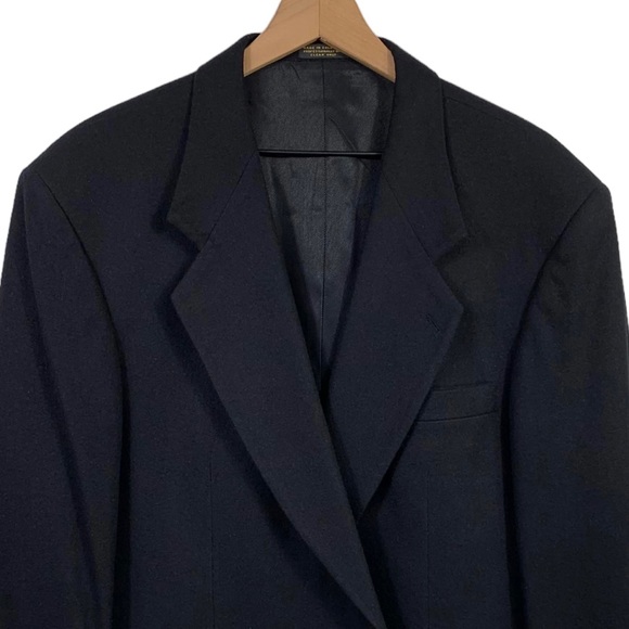 Oscar De La Renta Black Wool & Cashmere Blazer - Picture 4 of 11